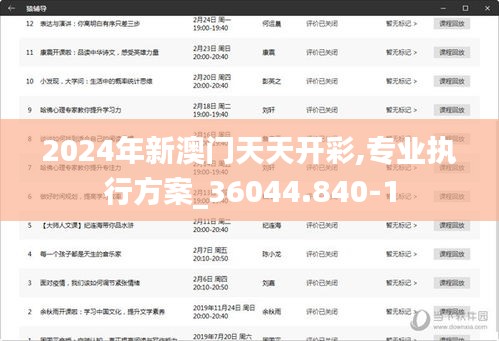 2024年新澳门天天开彩,专业执行方案_36044.840-1