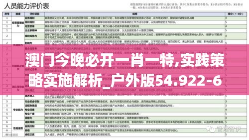 澳门今晚必开一肖一特,实践策略实施解析_户外版54.922-6