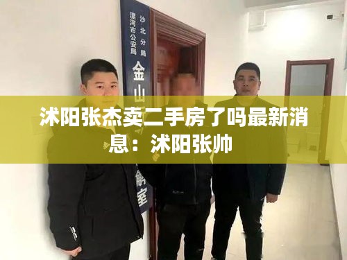 沭阳张杰卖二手房了吗最新消息：沭阳张帅 