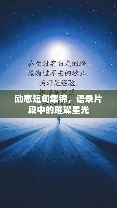 励志短句集锦，语录片段中的璀璨星光
