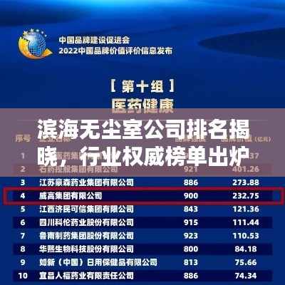 滨海无尘室公司排名揭晓，行业权威榜单出炉！